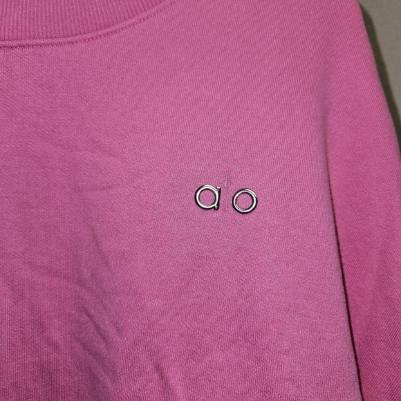 Alo Yoga Accolade Pink Paradise Crew Neck Pullover Size XL 2XL - Picture 4 of 4